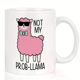 11 Oz White Ceramic Coffee Mug Mug, "It'S Not Me - Alpaca" Design - The Perfect Couple Gift for Valentine'S Day,