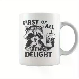 1pc Halloween funny raccoon coffee cup mug, best Halloween gift for friends and family.