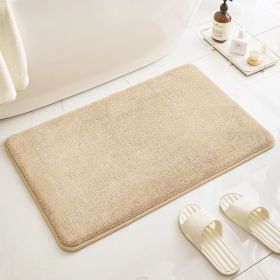 1pc Household Floor Mats; Door Mats; Carpets; Bathrooms; Anti-skid Mats; Bathroom Doormats; Water Absorbing Floor Mats; Bedroom Doormats (Color: Camel, size: 19.69*31.5inch)