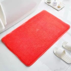 1pc Household Floor Mats; Door Mats; Carpets; Bathrooms; Anti-skid Mats; Bathroom Doormats; Water Absorbing Floor Mats; Bedroom Doormats (Color: Red, size: 19.69*31.5inch)